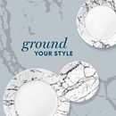 Stone Grey 11” Dinner Plates, 4-pack