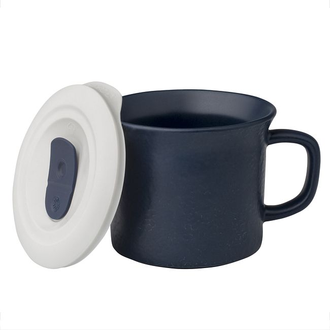 20-ounce Hammered Navy Meal Mug™ with Lid