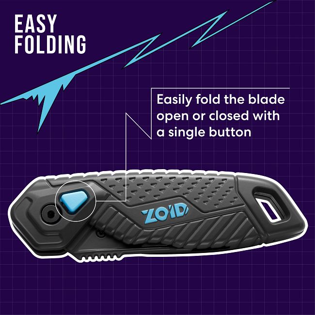 Zoid 3-in-1 Foldable Utility Knife with Contoured Body and Trax-Grip for  Safe and Quick Cutting, Functions as a Folding Utility Knife, Wire  Stripper, and Pocket Clip, Box Cutter, Cardboard Cutter - Yahoo