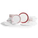 Livingware Crimson Trellis 78-pc Dinnerware Set