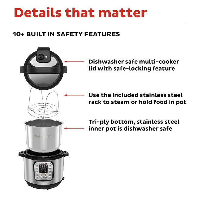 Instant Pot® Duo™ 3-quart Mini Multi-Use Pressure Cooker, V3