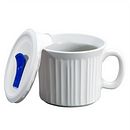French White 20-ounce Meal Mug™ with Vented Lid