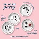 Loving Cats 6.75" Appetizer Plates, 8-pack