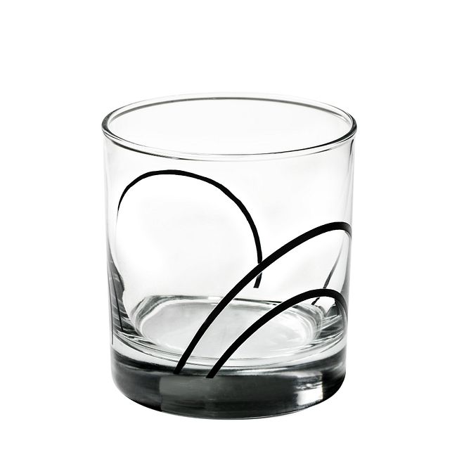 Simple Lines 9-ounce Acrylic Drinking Glass