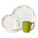 Tangerine Garden 16-piece Dinnerware Set, Service for 4