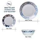 MilkGlass™ Rutherford 12-piece Dinnerware Set, Service for 4