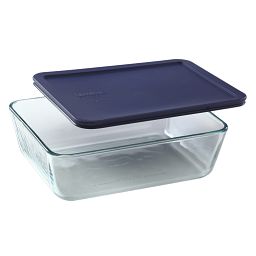 Simply Store® 11 Cup Rectangular Dish w/ Blue Lid