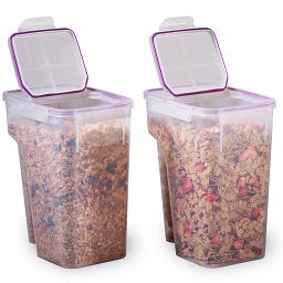 Airtight 22.8-cup Plastic Food Storage Container, 2-pack 