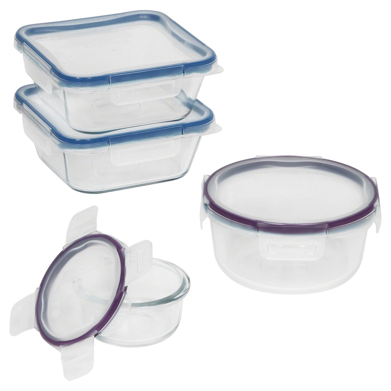 snapware pyrex glass food storage set