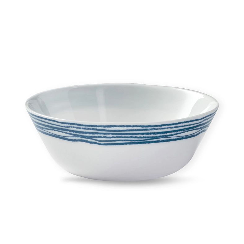 Everyday Expressions Glass Geometrica 18ounce Cereal Bowl, Blue Corelle