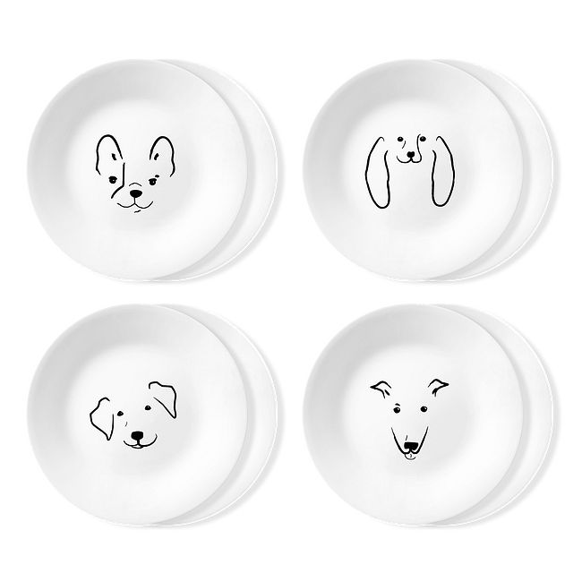 My Best Friends 6.75" Appetizer Plates, 8-pack
