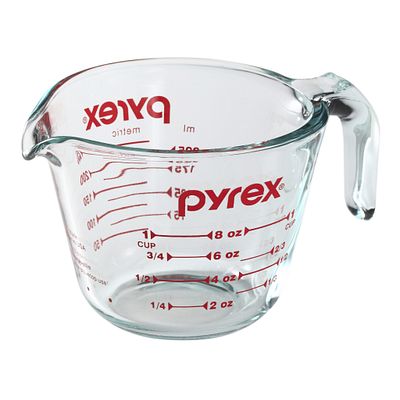 Pyrex 1 CUP Glass Clear MEASURING CUP Mixing Pouring Storing Stirring 6001074