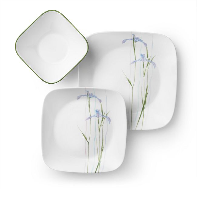 Shadow Iris 18-piece Dinnerware Set, Service for 6