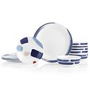 Vivid Splash 18-piece Dinnerware Set, Service for 6