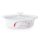 Splendor 2-quart Oval Casserole with Glass Lid