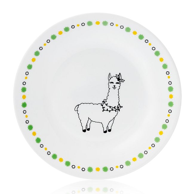 Falalala Llama Olive 6.75" Appetizer Plate