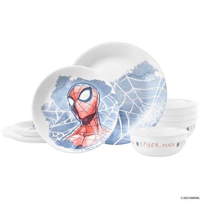 Marvel Spider-Man 12-piece Dinnerware Set, Service for 4 | Pyrex