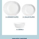 Bella Faenza 18-piece Dinnerware Set, Service for 6
