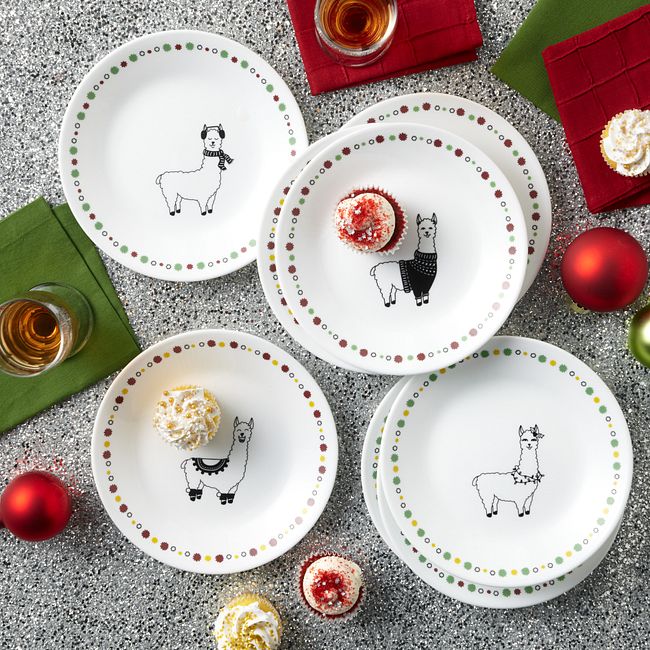 Falalala Llama 6.75" Appetizer Plates, 8-pack