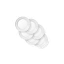 Woven Lines 6.75" Appetizer Plates, 6-pack