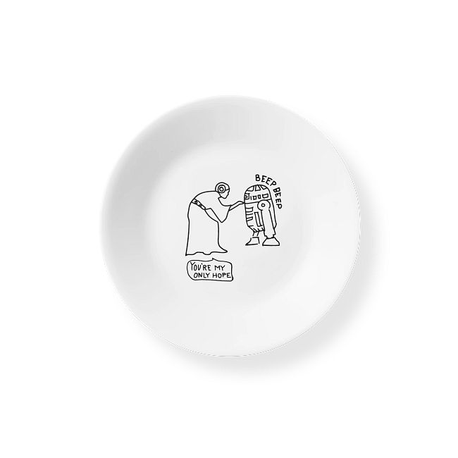 6.75" Appetizer Plate: Star Wars™ - Princess Leia™/ R2-D2™