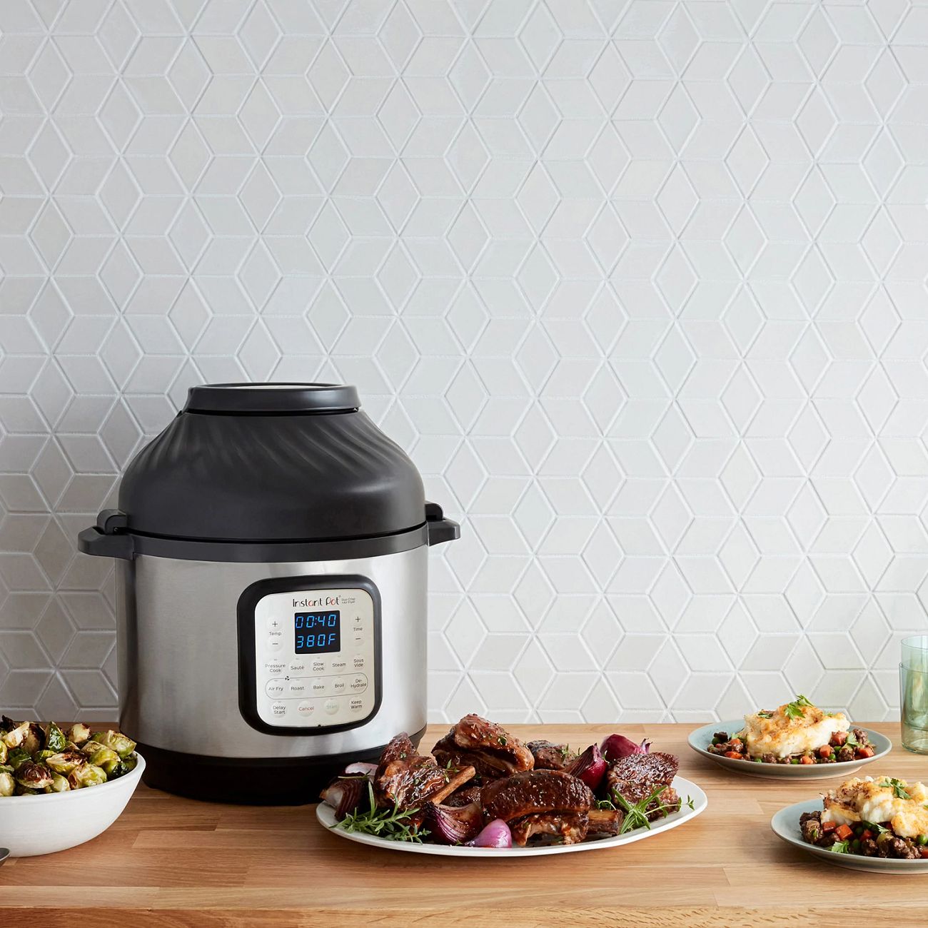 Instant Pot® Duo Crisp™ Air Fryer 8 Quart Multi Use Pressure Cooker Instant Home 5133