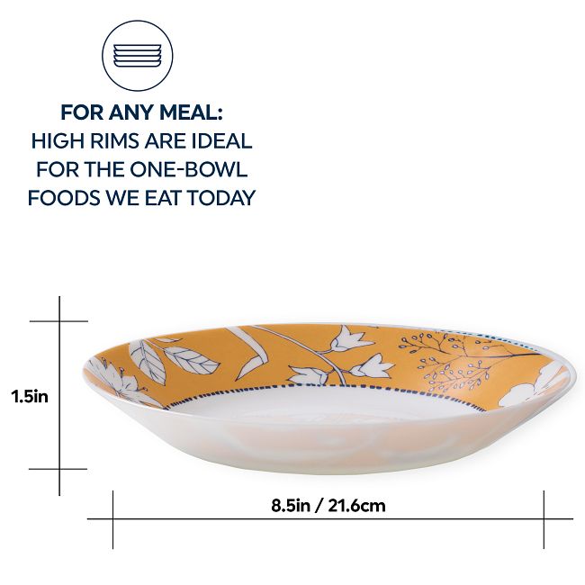 MilkGlass™ Rutherford 23-ounce Meal Bowls, 4-pack
