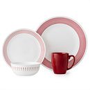 Livingware Bayside Dots 16-pc Dinnerware Set, Red