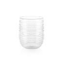 Clear Beaded 15-ounce Acrylic Stemless Drinkware