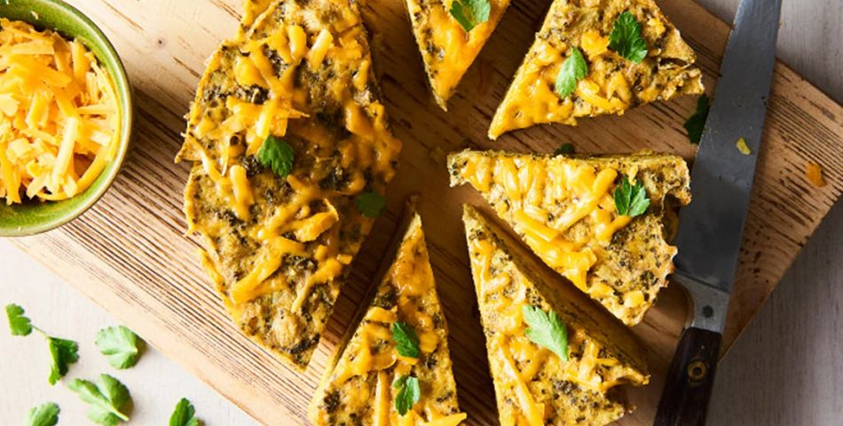 Broccoli And Cheddar Crustless Quiche