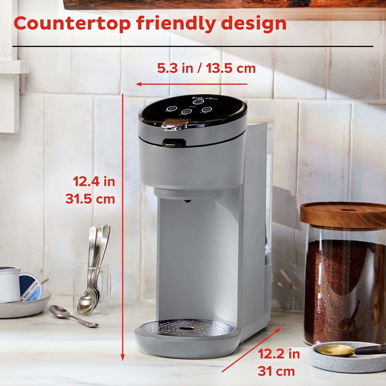 Instant™ Solo™ Single Serve Coffee Maker, Gray Instant Home