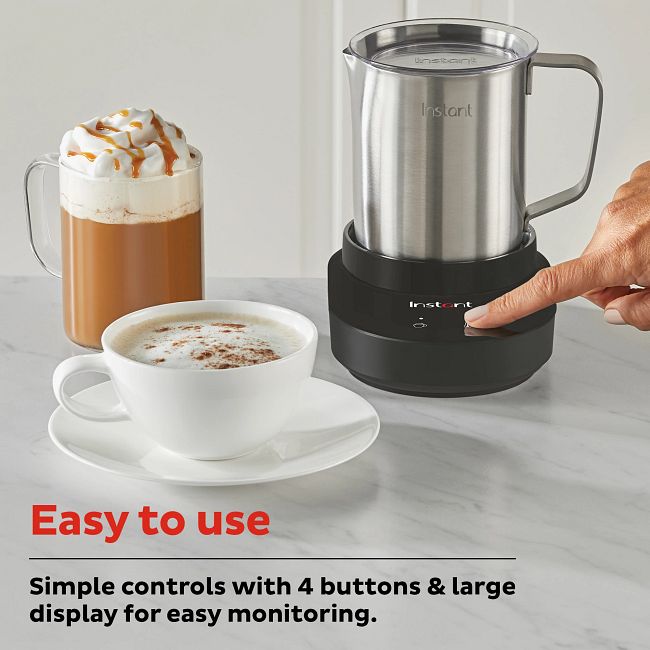  Instant Pot Milk Frother, 4-in-1 Electric Milk Steamer