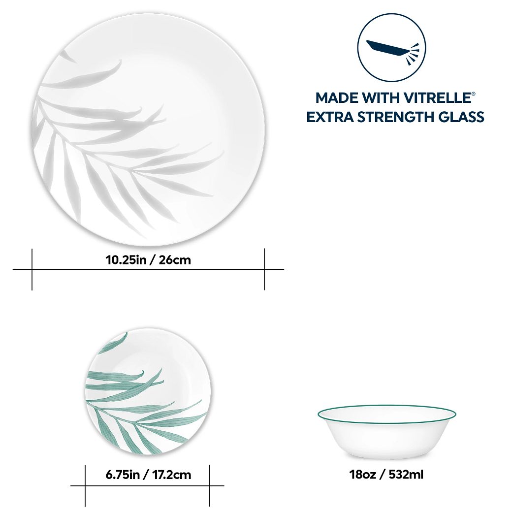 Solar Print 18piece Dinnerware Set, Service for 6, EXCLUSIVE Corelle