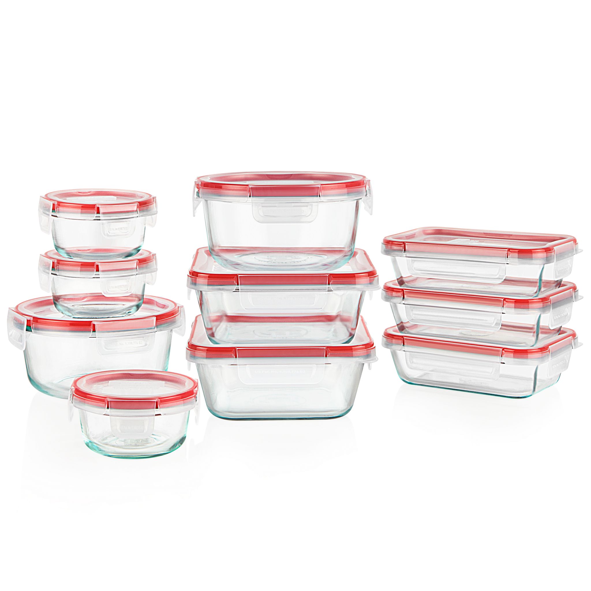 Begroeten handboeien op vakantie Freshlock™ 20-piece Glass Storage Set | Pyrex