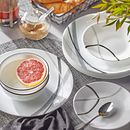City Ribbon 18-piece Dinnerware Set, Service for 6