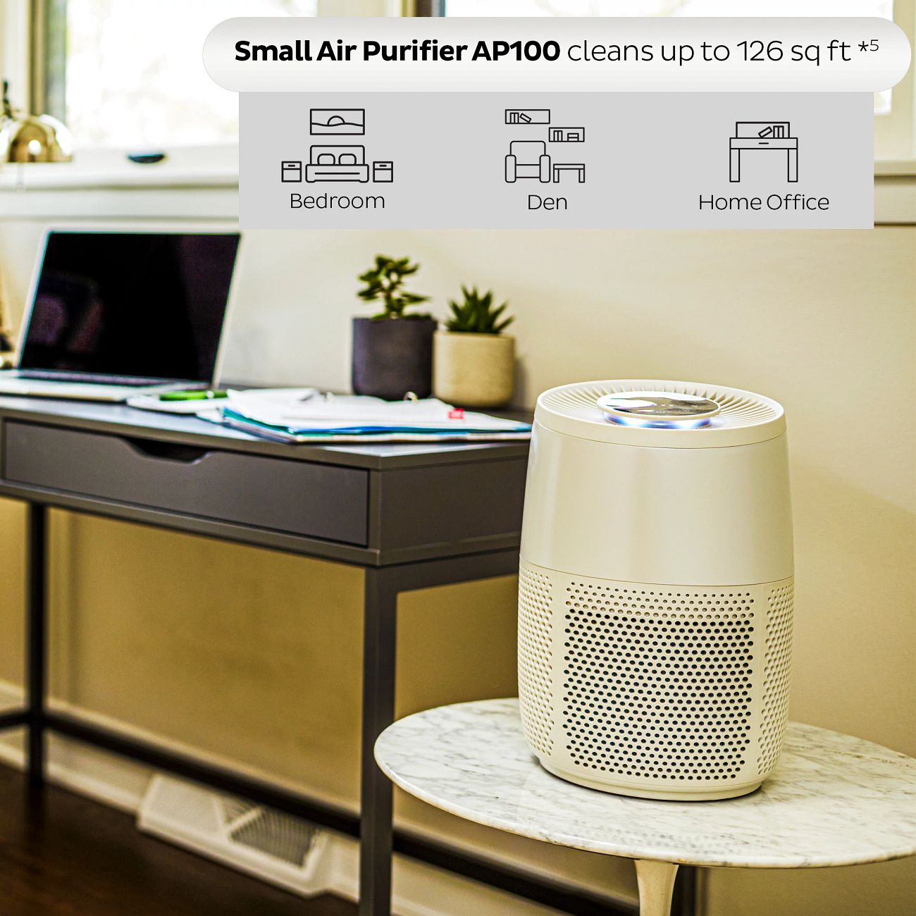 Instant™ Air Purifier, Small with Night Mode, Pearl | Instant Home