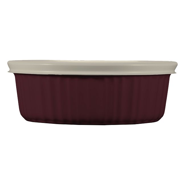 French Colors 24-ounce Baking Dish with Lid, Cabernet