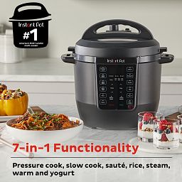 Instant Pot RIO 6-quart Multicooker with text 7-in-1 functionality 
