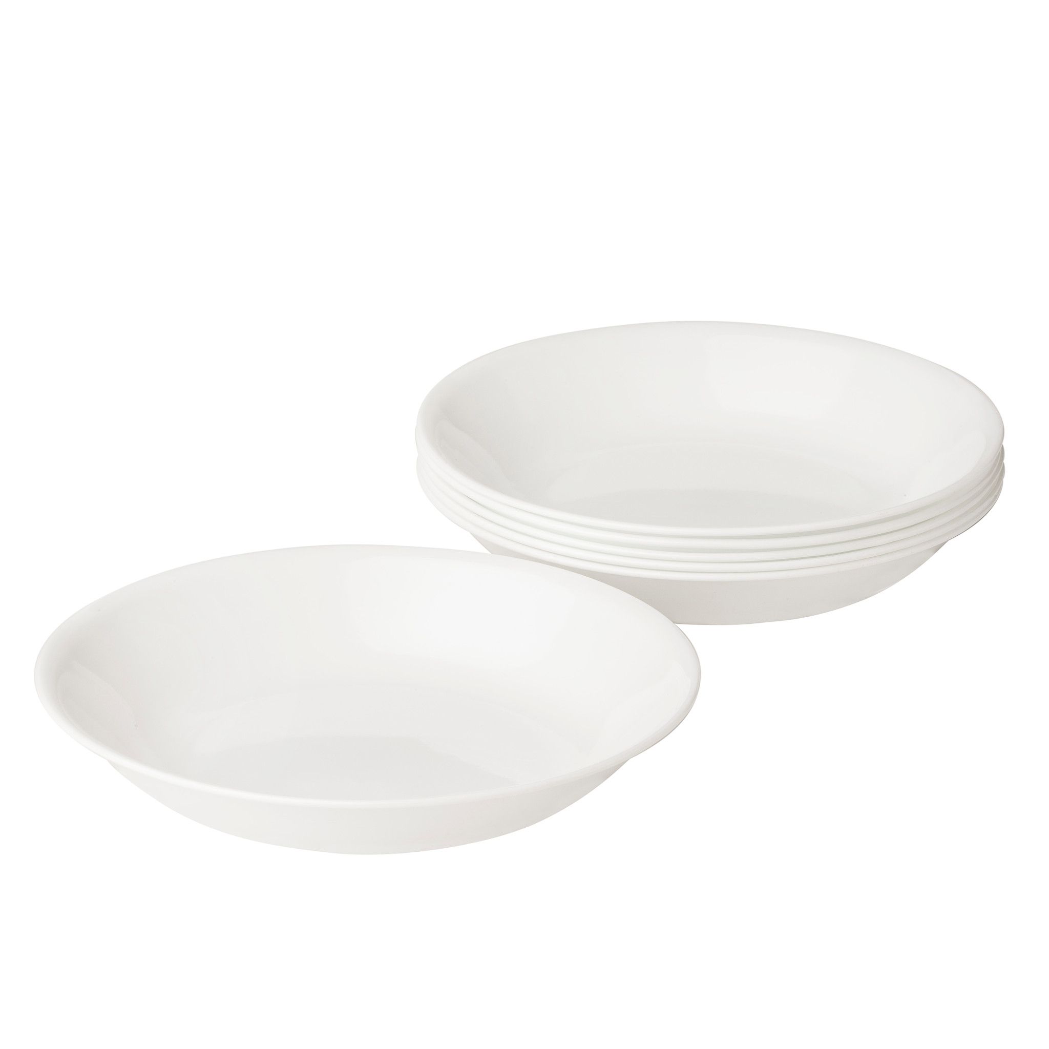 Winter Frost White 20-ounce Meal Bowls, 6-pack