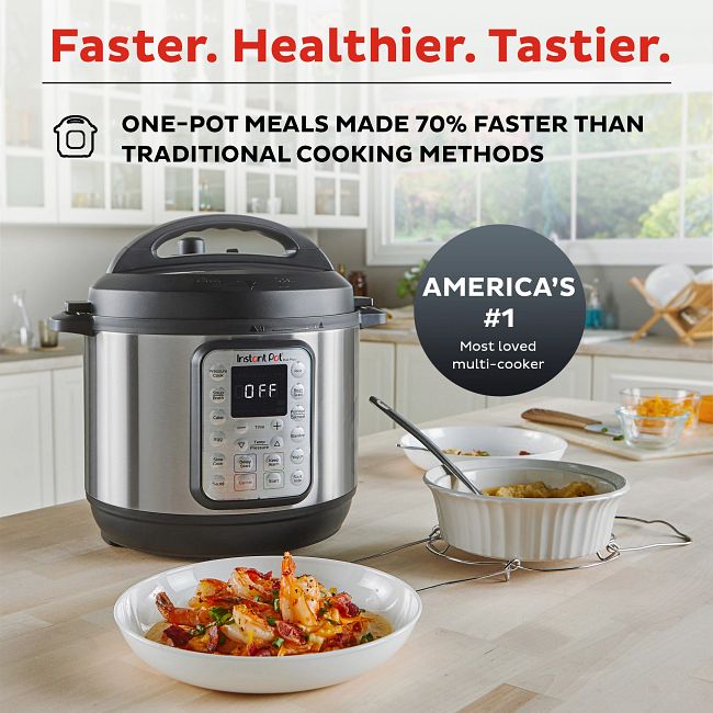 Instant Pot DUO60 v3 6Qt 7-in-1 Multi-Use Programmable Pressure Cooker NEW
