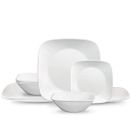 Square™ Pure White 12-piece Dinnerware Set, Service for 4