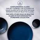 Stoneware 12-piece Dinnerware Set, Service for 4, Navy