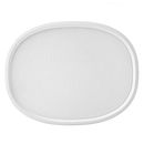 French White Plastic Lid for 1.5-quart Oval Baking Dish