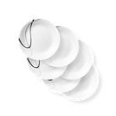 City Ribbon 8.5" Salad Plates, 6-pack