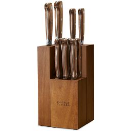 Nero Coltello Essenziale Partoku a Tre Rivetti con Lama da 12,7 cm in Acciaio Inox e Manico in polimero Chicago Cutlery 