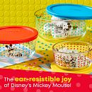Decorated Storage 6-pc Set: The True Original Since 1928 Mickey Mouse