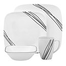Simple Sketch 16-piece Dinnerware Set, Service for 4