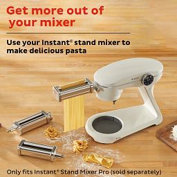 Instant® Pasta Accessory Set for Stand Mixer Pro with text get more out of your mixer