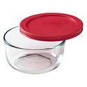 Pyrex Round Storage Dish with Red Lid