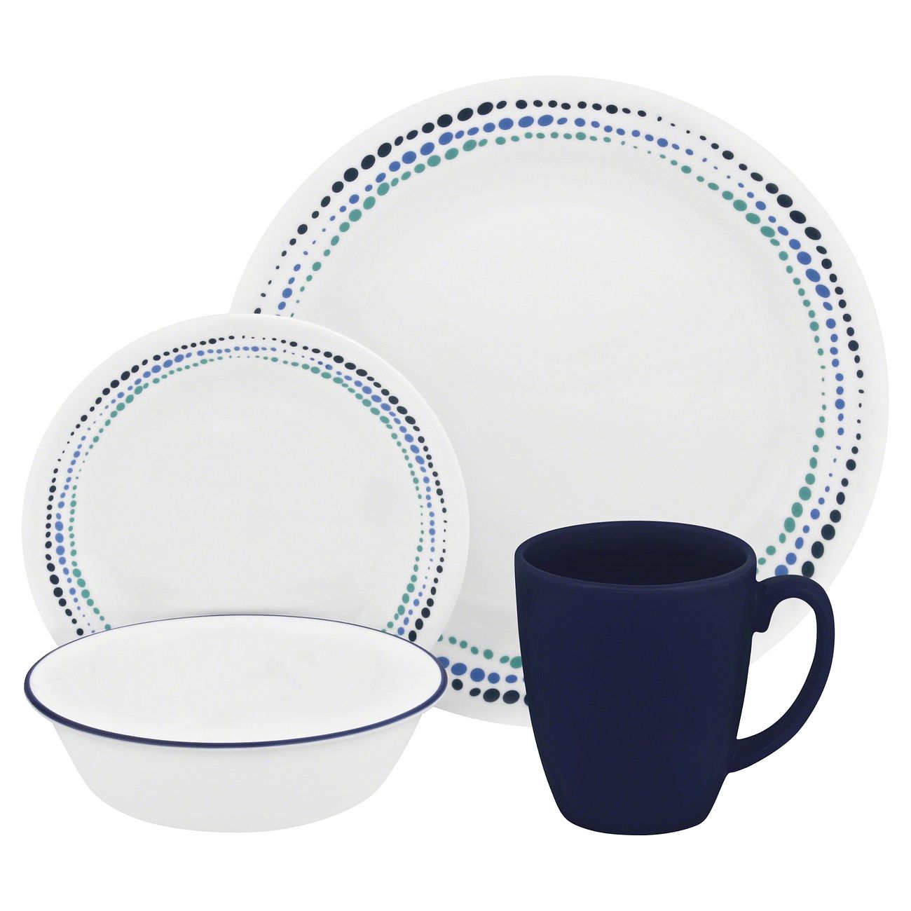 Corelle® Ocean Blues 16-piece Dinnerware Set, Service for 4